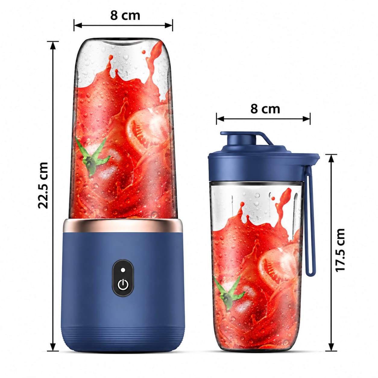 Portable USB Rechargeable Blender | Mini Juicer & Smoothie Maker