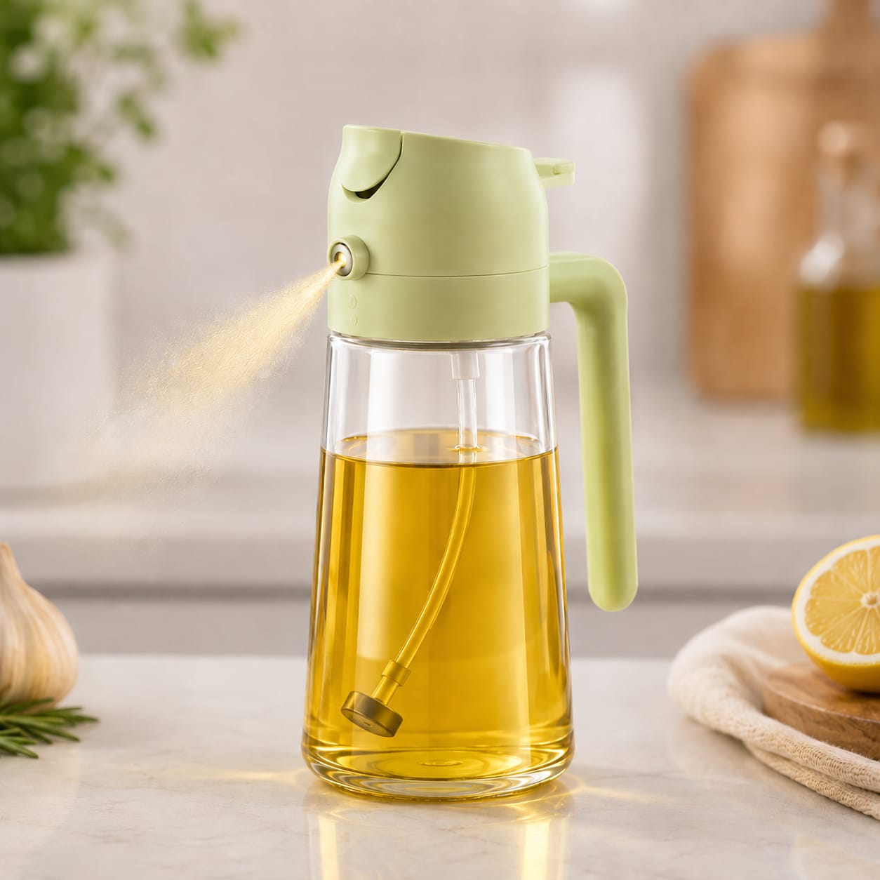 2-in-1 Oil Spray & Pour Bottle
