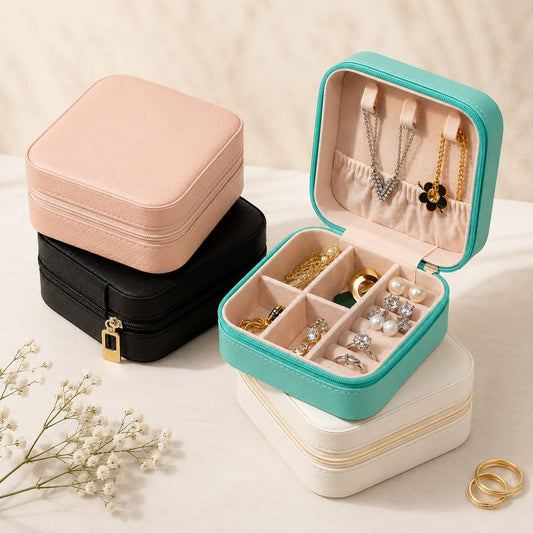 Portable Jewelry Storage Organizer Box